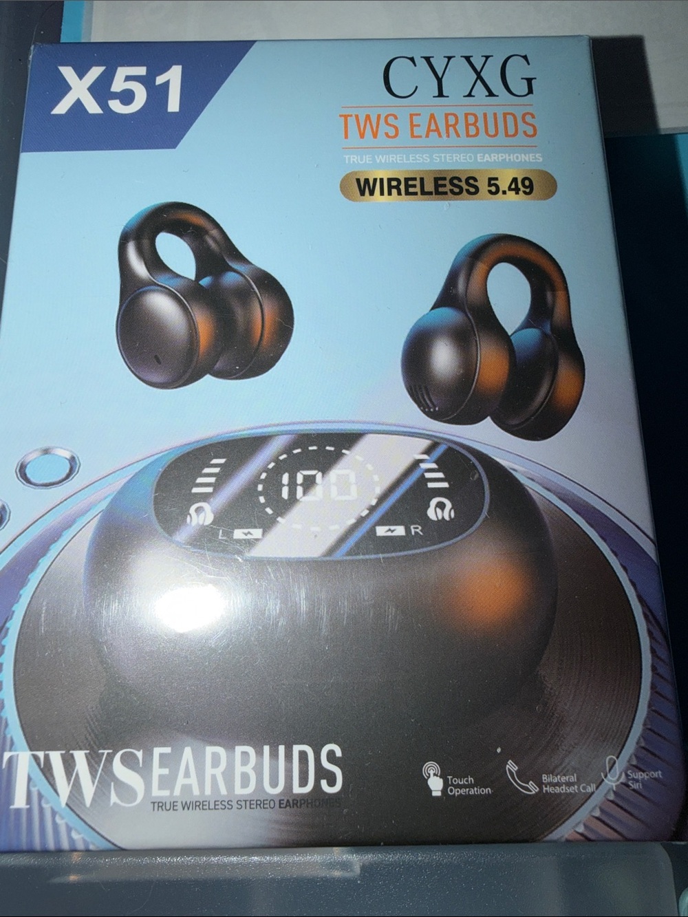 CYXG X51 TWS Wireless Earbuds in Black